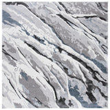 Safavieh Century 300 6'-7" x 6'-7" Rug in Grey / Blue