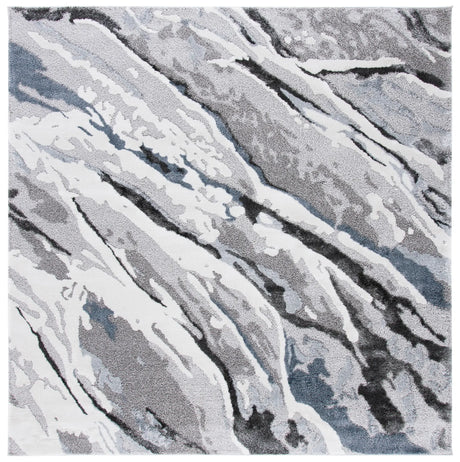 Safavieh Century 300 6'-7" x 6'-7" Rug in Grey / Blue