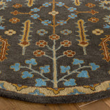 Safavieh Heritage 6'-0" x 6'-0" Rug in Charcoal / Multi