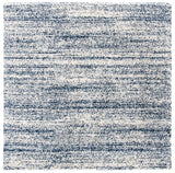 Safavieh Hudson Shag 7'-0" x 7'-0" Rug in Ivory / Navy