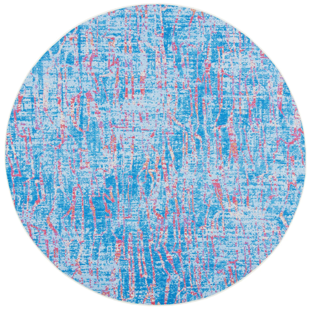 Safavieh Summer 6'-7" x 6'-7" Rug in Blue / Red