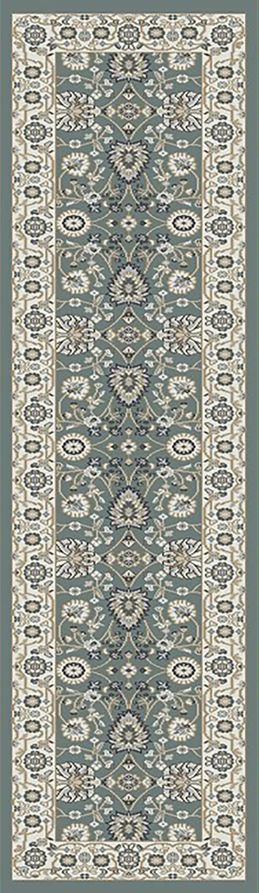 Dynamic Rugs Yazd 2803 Power Loomed Traditional Grey/Ivory Rug - Runner