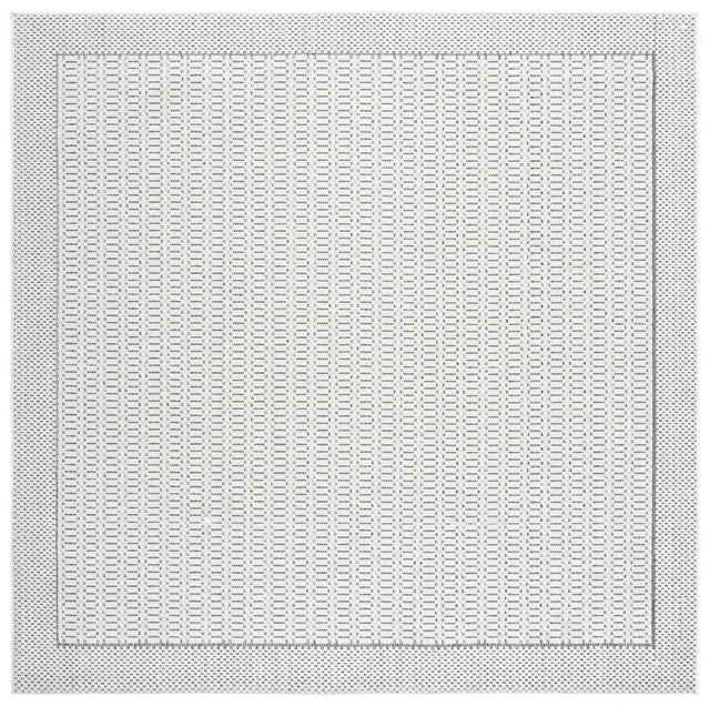 Safavieh Veranda 6'-7" x 6'-7" Rug in Ivory / Dark Grey