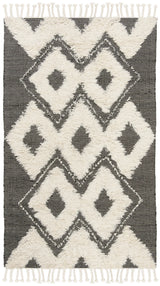 Safavieh Kenya 4'-0" x 6'-0" Rug in Black / Ivory