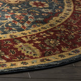 Safavieh Mahal 5'-1" x 5'-1" Rug in Navy / Red