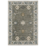 Oriental Weavers Sphinx Ellington Ell09 Grey/ Blue Rug - main flat
