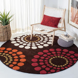 Safavieh Soho 6'-0" x 6'-0" Rug in Brown / Multi