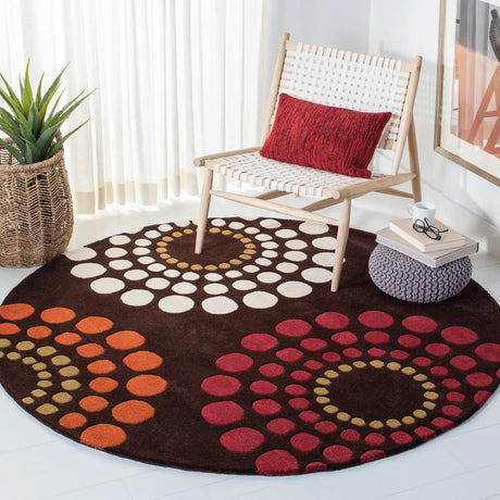 Safavieh Soho 6'-0" x 6'-0" Rug in Brown / Multi