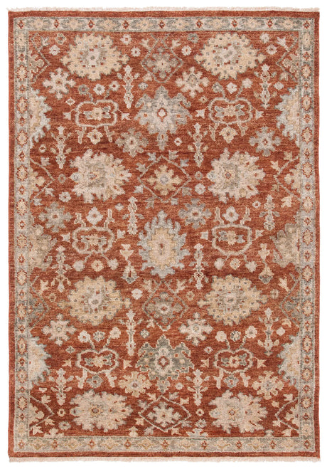 Safavieh Samarkand 6'-0" x 9'-0" Rug in Rust / Grey