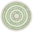 Safavieh Braided 3'-0" x 3'-0" Rug in Green / Pink
