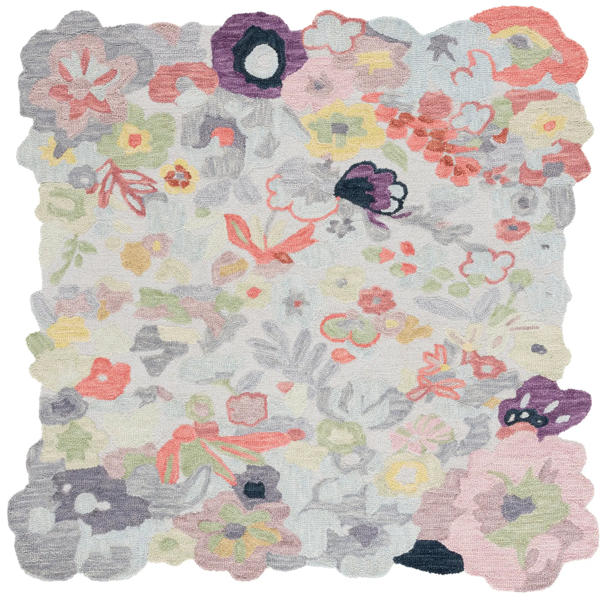 Safavieh Jardin 6'-0" x 6'-0" Rug in Green / Pink
