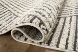 Loloi Fabian Fab-06 Charcoal/Ivory Rug - pile height
