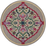 Safavieh Bellagio 5'-0" x 5'-0" Rug in Dark Grey / Multi