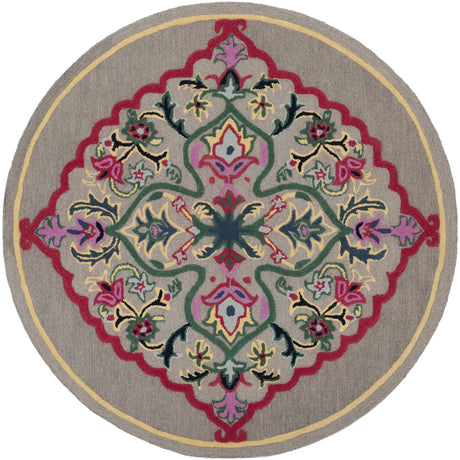 Safavieh Bellagio 5'-0" x 5'-0" Rug in Dark Grey / Multi