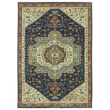 Oriental Weavers Sphinx Francesca Fr09F Blue/ Multi Rug - main flat