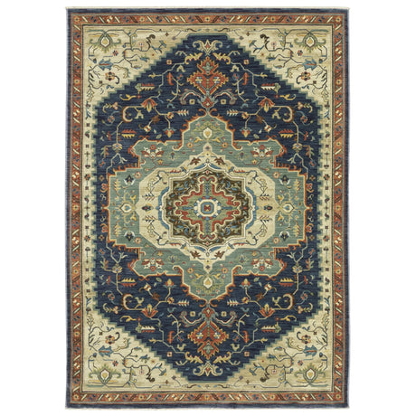 Oriental Weavers Sphinx Francesca Fr09F Blue/ Multi Rug - main flat