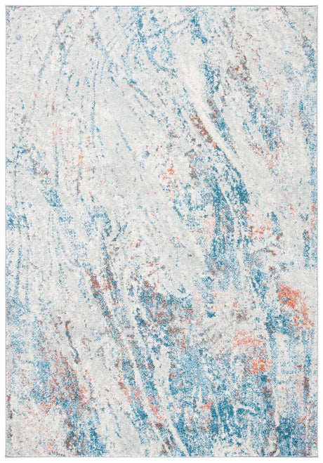 Safavieh Tulum 4'-0" x 6'-0" Rug in Ivory / Blue