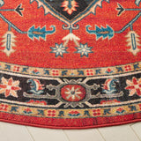 Safavieh Journey 6'-7" x 6'-7" Rug in Rust / Blue Black
