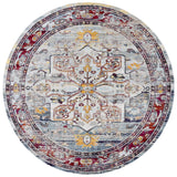 Safavieh Crystal 7'-0" x 7'-0" Rug in Light Blue / Red