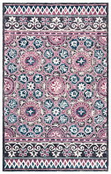 Safavieh Micro-Loop 4'-0" x 6'-0" Rug in Ivory / Pink
