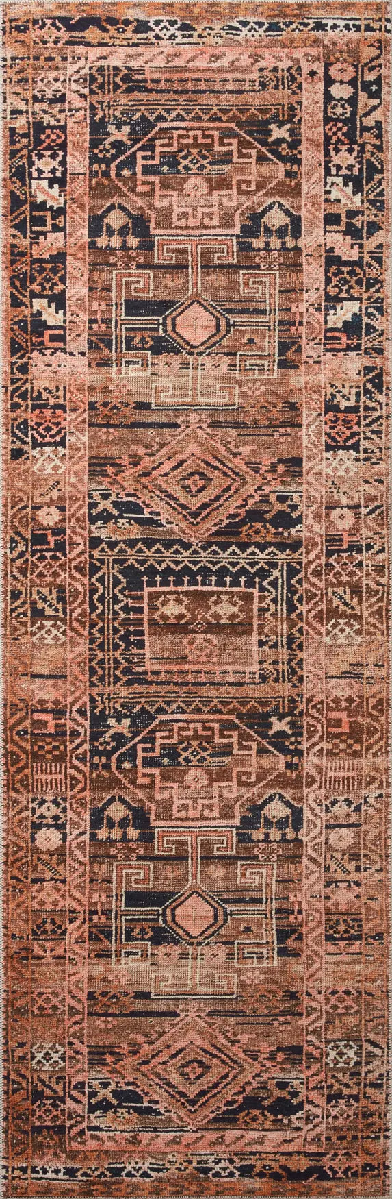 Loloi Layla Lay-14 Mocha/Blush Rugs - runner flat