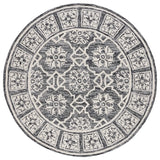 Safavieh Metro 6'-0" x 6'-0" Rug in Black / Ivory