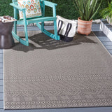 Safavieh Courtyard 4'-0" x 5'-7" Rug in Brown / Grey
