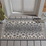 Safavieh Courtyard 2'-0" x 3'-7" Rug in Grey / Black