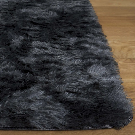 Safavieh Rainbow Shag 4'-0" x 6'-0" Rug in Dark Grey