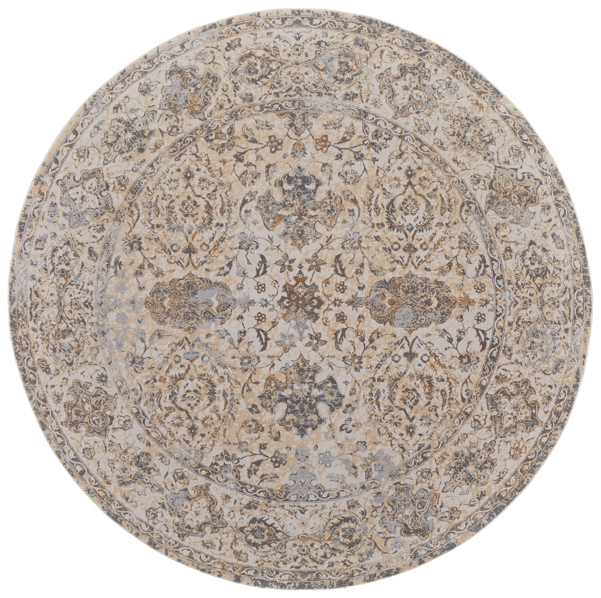 Feizy Celene Cel39L0F Ivory/Tan/Gray Area Rug