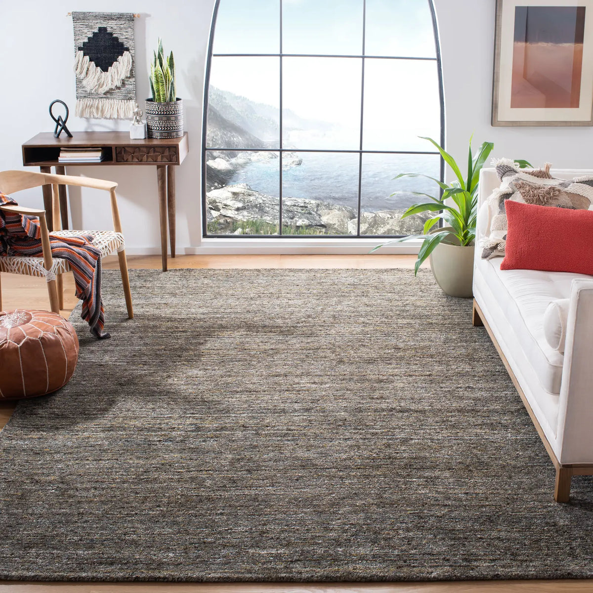Safavieh Himalaya 8'-0" x 10'-0" Rug in Grey / Olive