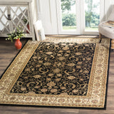 Safavieh Lyndhurst 4'-0" x 6'-0" Rug in Black / Ivory