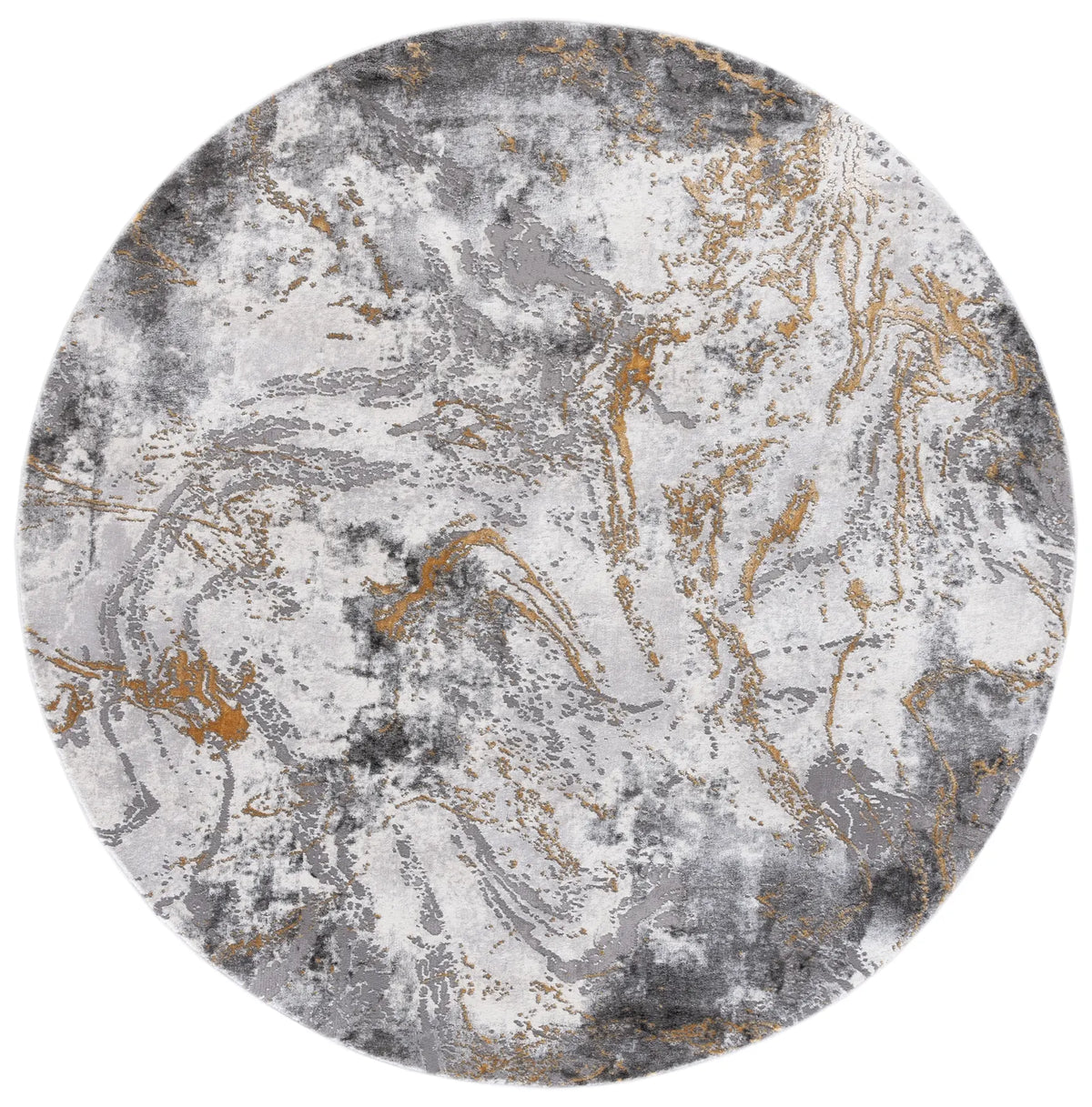 Safavieh Craft 6'-7" x 6'-7" Rug in Grey / Gold