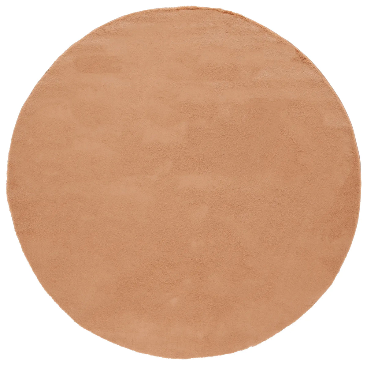 Safavieh Faux Rabbit Fur 6'-0" x 6'-0" Rug in Brown