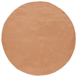Safavieh Faux Rabbit Fur 6'-0" x 6'-0" Rug in Brown