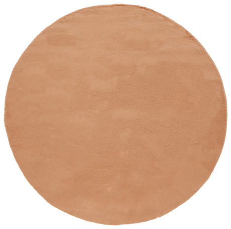Safavieh Faux Rabbit Fur 6'-0" x 6'-0" Rug in Brown