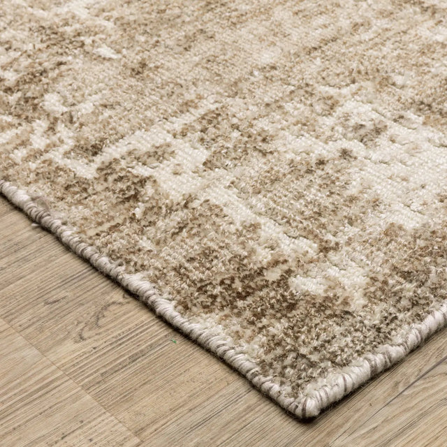 Oriental Weavers Sphinx Solstice SLS06 Beige Rugs - corner detail