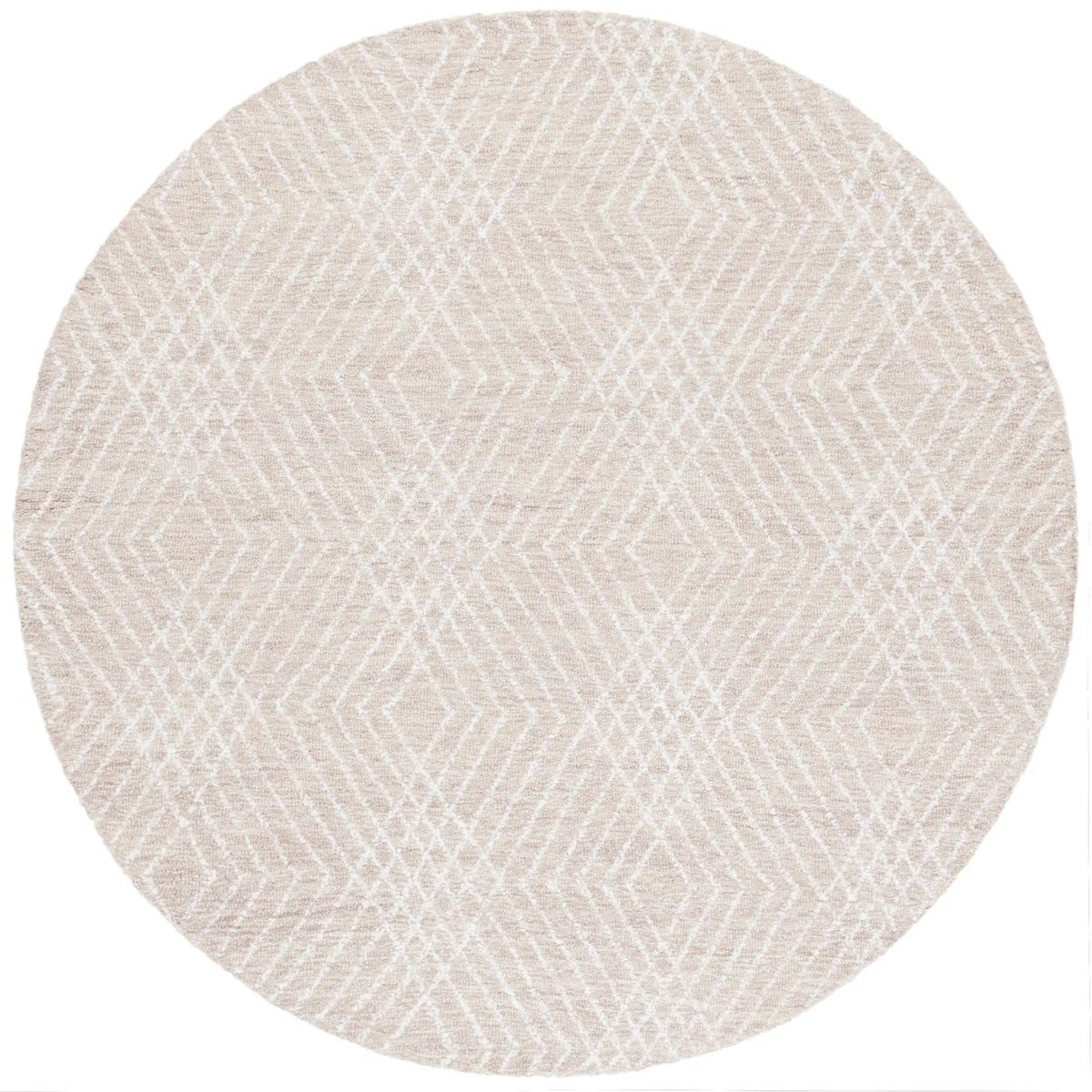 Safavieh Abstract 6'-0" x 6'-0" Rug in Beige / Ivory