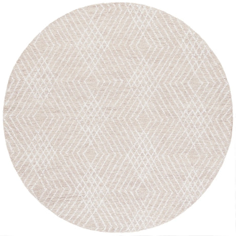 Safavieh Abstract 6'-0" x 6'-0" Rug in Beige / Ivory