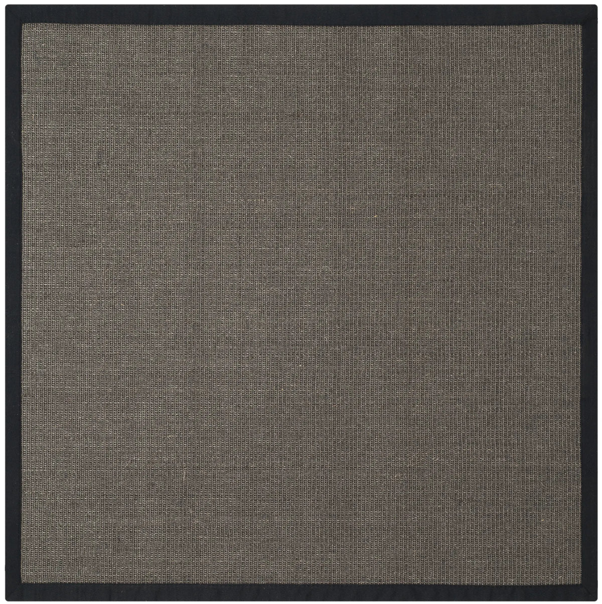 Safavieh Natural Fiber 4'-0" x 4'-0" Rug in Charcoal / Charcoal