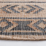 Safavieh Kilim 5'-0" x 5'-0" Rug in Natural / Charcoal