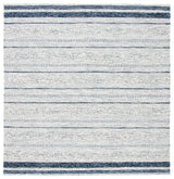 Safavieh Striped Kilim 7'-0" x 7'-0" Rug in Ivory / Navy