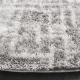 Safavieh Tahoe Shag 6'-7" x 6'-7" Rug in Ivory / Grey