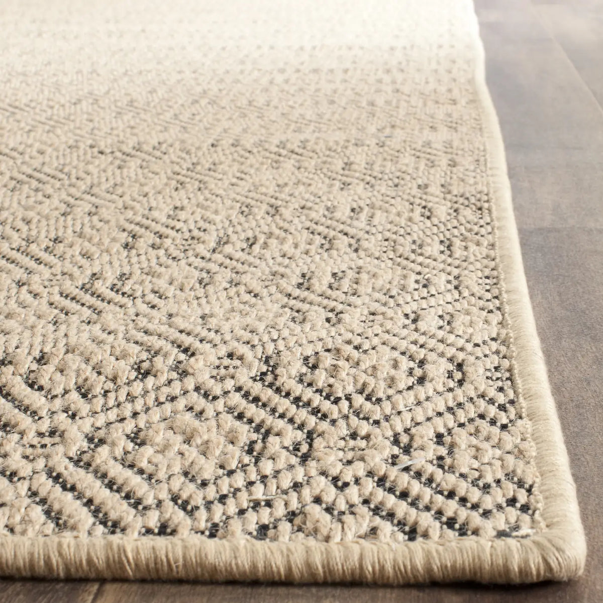 Safavieh Palm Beach 4'-0" x 6'-0" Rug in Natural / Black