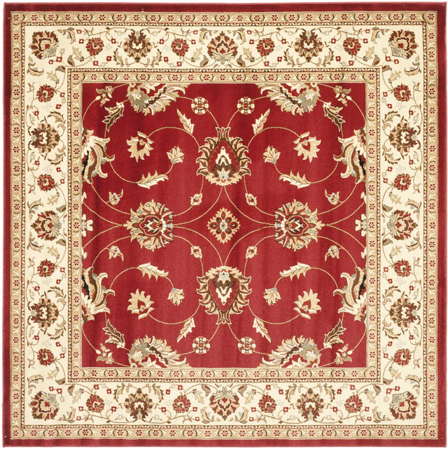 Safavieh Lyndhurst 6'-7" x 6'-7" Rug in Red / Ivory