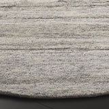 Safavieh Ebony 6'-0" x 6'-0" Rug in Dark Grey / Ivory