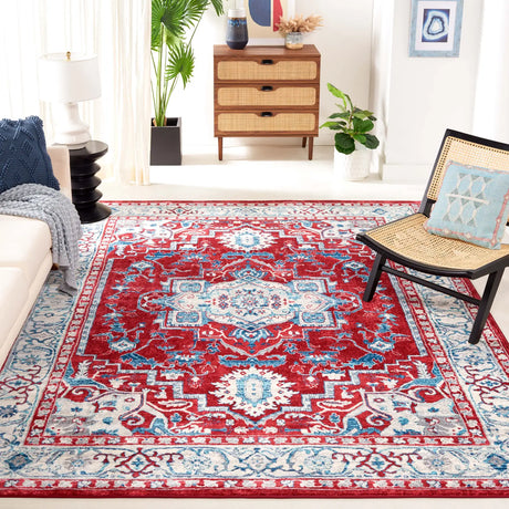 Safavieh Brentwood 10'-0" x 13'-0" Rug in Red / Beige