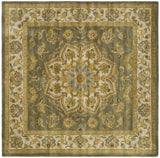 Safavieh Heritage 6'-0" x 6'-0" Rug in Green / Taupe