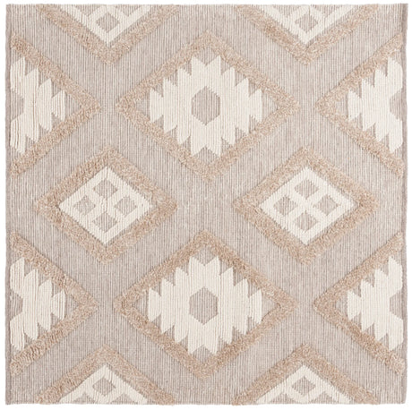 Safavieh Natura 6'-0" x 6'-0" Rug in Brown / Ivory