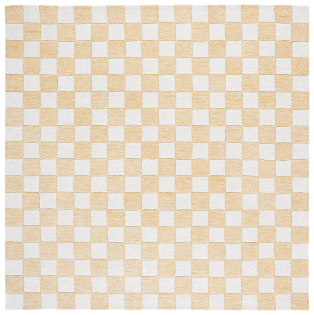 Safavieh Ebony 6'-0" x 6'-0" Rug in Gold / Ivory